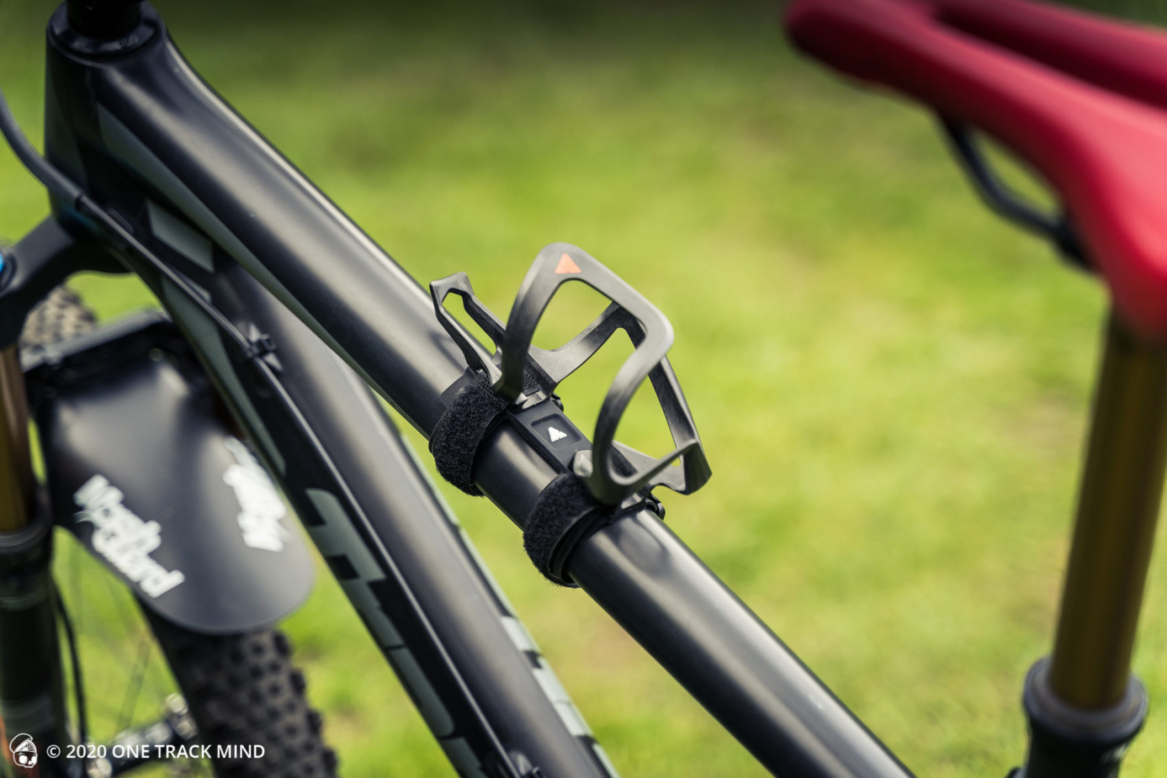 Granite Aux Bottle Cage with Frame Strap